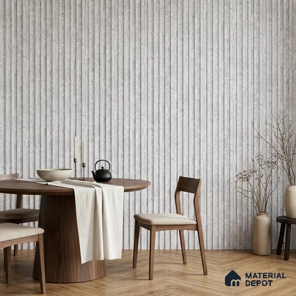 Dove Grey Cement Look PN 07606 9.5 ft x 4.9 inch Charcoal Panel - 12 mm | Suitable for Feature Wall, TV Unit & Living Room | Width is Subjected to 5% Variation