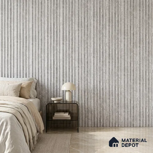 Dove Grey Cement Look PN 07606 9.5 ft x 4.9 inch Charcoal Panel - 12 mm | Suitable for Feature Wall, TV Unit & Living Room | Width is Subjected to 5% Variation