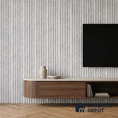 Dove Grey Cement Look PN 07606 9.5 ft x 4.9 inch Charcoal Panel - 12 mm | Suitable for Feature Wall, TV Unit & Living Room | Width is Subjected to 5% Variation