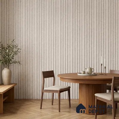 Light Grey Stone Look PN 07607 9.5 ft x 4.9 inch Charcoal Panel - 12 mm | Suitable for Feature Wall, TV Unit & Living Room | Width is Subjected to 5% Variation