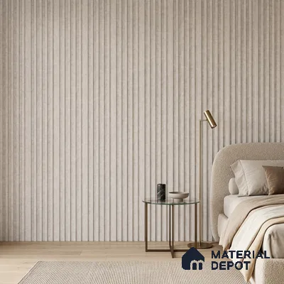 Light Grey Stone Look PN 07607 9.5 ft x 4.9 inch Charcoal Panel - 12 mm | Suitable for Feature Wall, TV Unit & Living Room | Width is Subjected to 5% Variation