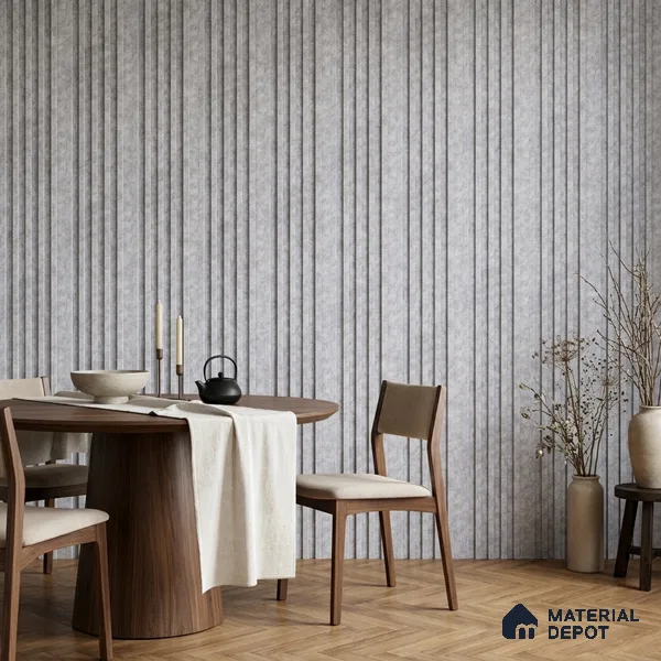 Light Grey Cement Look PN 07608 9.5 ft x 4.9 inch Charcoal Panel - 12 mm | Suitable for Feature Wall, TV Unit & Living Room | Width is Subjected to 5% Variation