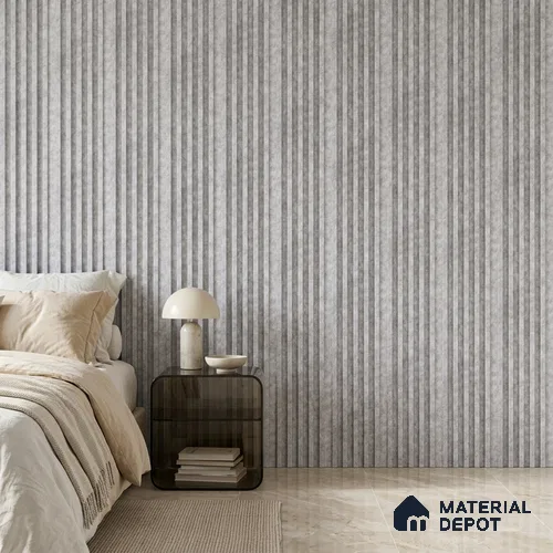 Light Grey Cement Look PN 07608 9.5 ft x 4.9 inch Charcoal Panel - 12 mm | Suitable for Feature Wall, TV Unit & Living Room | Width is Subjected to 5% Variation