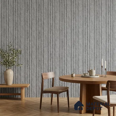 Mist Grey Stone Look PN 07609 9.5 ft x 4.9 inch Charcoal Panel - 12 mm | Suitable for Feature Wall, TV Unit & Living Room | Width is Subjected to 5% Variation
