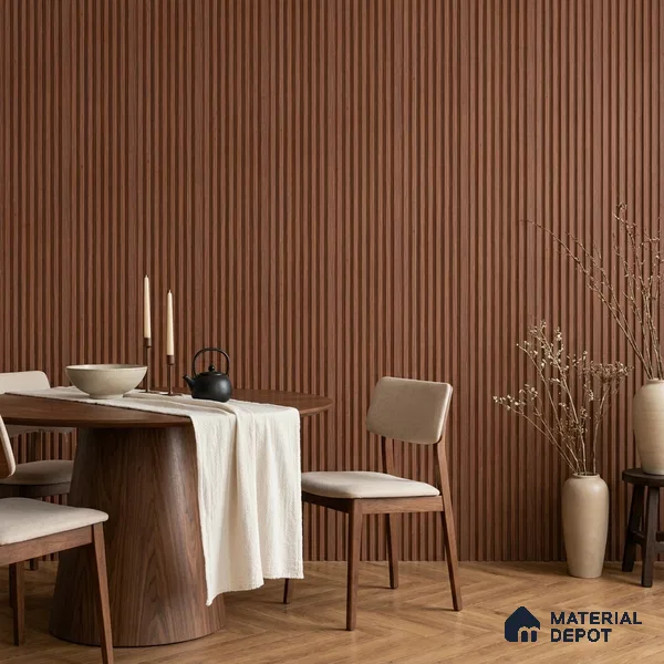 Wooden Look PN 07642 9.5 ft x 4.9 inch Charcoal Panel - 11 mm | Suitable for Feature Wall, Living Room & Bedroom | Width is Subjected to 5% Variation