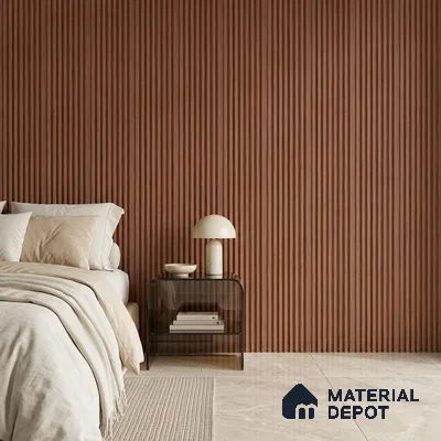 Wooden Look PN 07642 9.5 ft x 4.9 inch Charcoal Panel - 11 mm | Suitable for Feature Wall, Living Room & Bedroom | Width is Subjected to 5% Variation