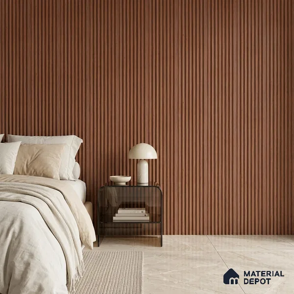 Wooden Look PN 07642 9.5 ft x 4.9 inch Charcoal Panel - 11 mm | Suitable for Feature Wall, Living Room & Bedroom | Width is Subjected to 5% Variation