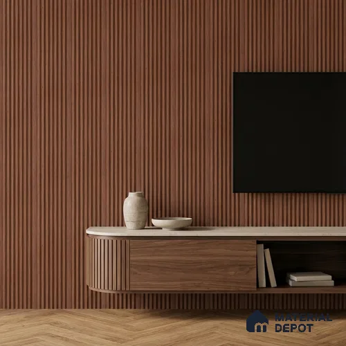 Wooden Look PN 07642 9.5 ft x 4.9 inch Charcoal Panel - 11 mm | Suitable for Feature Wall, Living Room & Bedroom | Width is Subjected to 5% Variation