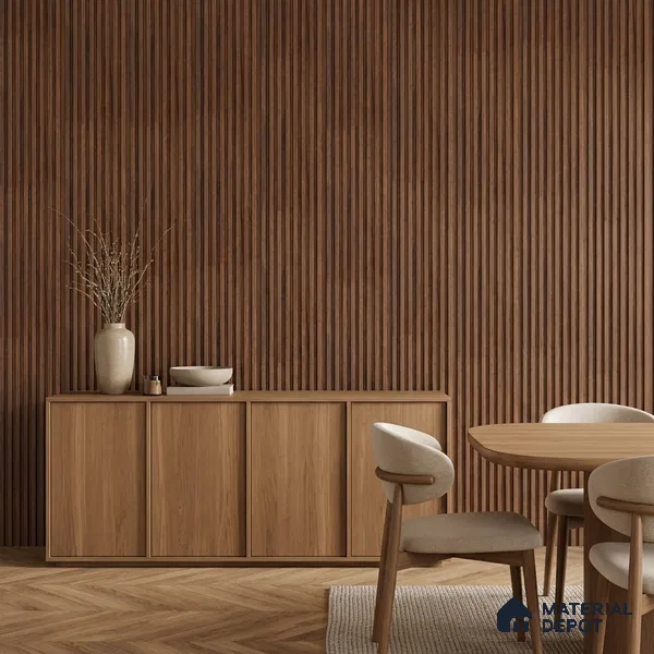 Wooden Look PN 07643 9.5 ft x 4.9 inch Charcoal Panel - 11 mm | Suitable for Feature Wall, Living Room & Bedroom | Width is Subjected to 5% Variation
