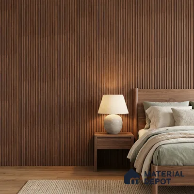 Wooden Look PN 07643 9.5 ft x 4.9 inch Charcoal Panel - 11 mm | Suitable for Feature Wall, Living Room & Bedroom | Width is Subjected to 5% Variation