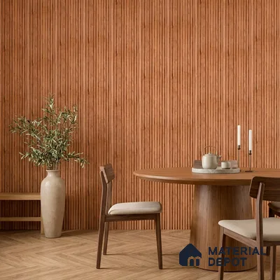 Wooden Look PN 07656 8 ft x 10 inch Charcoal Panel - 10 mm | Suitable for Living Room, Bedroom & Office | Width is Subjected to 5% Variation