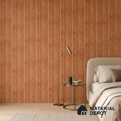 Wooden Look PN 07656 8 ft x 10 inch Charcoal Panel - 10 mm | Suitable for Living Room, Bedroom & Office | Width is Subjected to 5% Variation
