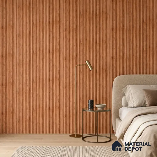 Wooden Look PN 07656 8 ft x 10 inch Charcoal Panel - 10 mm | Suitable for Living Room, Bedroom & Office | Width is Subjected to 5% Variation