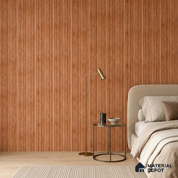 Wooden Look PN 07656 8 ft x 10 inch Charcoal Panel - 10 mm | Suitable for Living Room, Bedroom & Office | Width is Subjected to 5% Variation