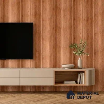 Wooden Look PN 07656 8 ft x 10 inch Charcoal Panel - 10 mm | Suitable for Living Room, Bedroom & Office | Width is Subjected to 5% Variation
