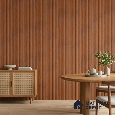 Wooden Look PN 07682 9.1 ft x 4.9 inch Charcoal Panel - 12 mm | Suitable for Living Room, Bedroom & TV Cabinet | Width is Subjected to 5% Variation