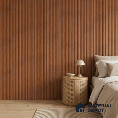 Wooden Look PN 07682 9.1 ft x 4.9 inch Charcoal Panel - 12 mm | Suitable for Living Room, Bedroom & TV Cabinet | Width is Subjected to 5% Variation