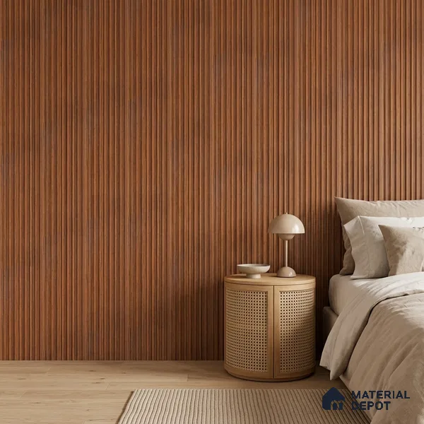 Wooden Look PN 07682 9.1 ft x 4.9 inch Charcoal Panel - 12 mm | Suitable for Living Room, Bedroom & TV Cabinet | Width is Subjected to 5% Variation
