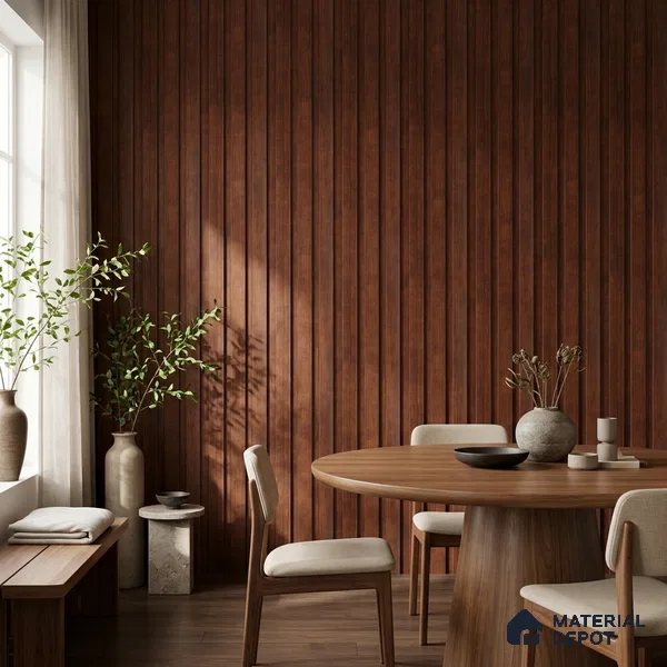 Wooden Look PN 07685 9.1 ft x 4.9 inch Charcoal Panel - 12 mm | Suitable for Living Room, Bedroom & TV Cabinet | Width is Subjected to 5% Variation