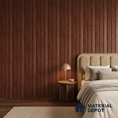 Wooden Look PN 07685 9.1 ft x 4.9 inch Charcoal Panel - 12 mm | Suitable for Living Room, Bedroom & TV Cabinet | Width is Subjected to 5% Variation