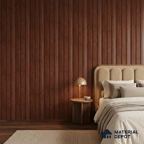 Wooden Look PN 07685 9.1 ft x 4.9 inch Charcoal Panel - 12 mm | Suitable for Living Room, Bedroom & TV Cabinet | Width is Subjected to 5% Variation