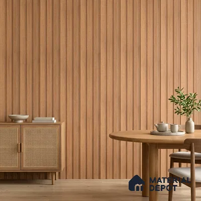 Wooden Look PN 07686 9.1 ft x 4.9 inch Charcoal Panel - 12 mm | Suitable for Living Room, Bedroom & TV Cabinet | Width is Subjected to 5% Variation