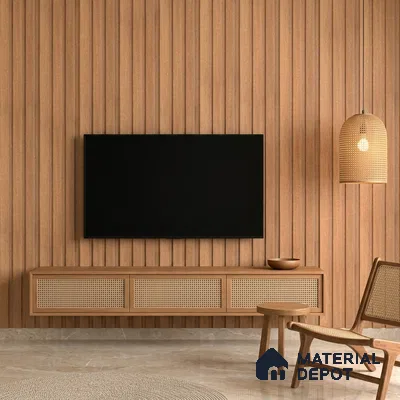 Wooden Look PN 07686 9.1 ft x 4.9 inch Charcoal Panel - 12 mm | Suitable for Living Room, Bedroom & TV Cabinet | Width is Subjected to 5% Variation