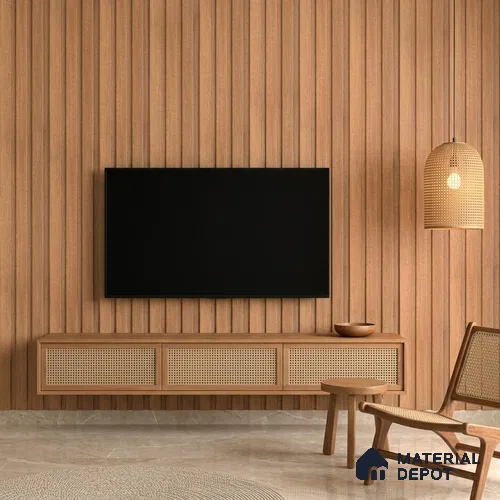 Wooden Look PN 07686 9.1 ft x 4.9 inch Charcoal Panel - 12 mm | Suitable for Living Room, Bedroom & TV Cabinet | Width is Subjected to 5% Variation