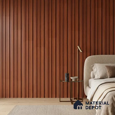 Wooden Look PN 07687 9.1 ft x 4.9 inch Charcoal Panel - 12 mm | Suitable for Living Room, Bedroom & TV Cabinet | Width is Subjected to 5% Variation