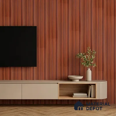 Wooden Look PN 07687 9.1 ft x 4.9 inch Charcoal Panel - 12 mm | Suitable for Living Room, Bedroom & TV Cabinet | Width is Subjected to 5% Variation