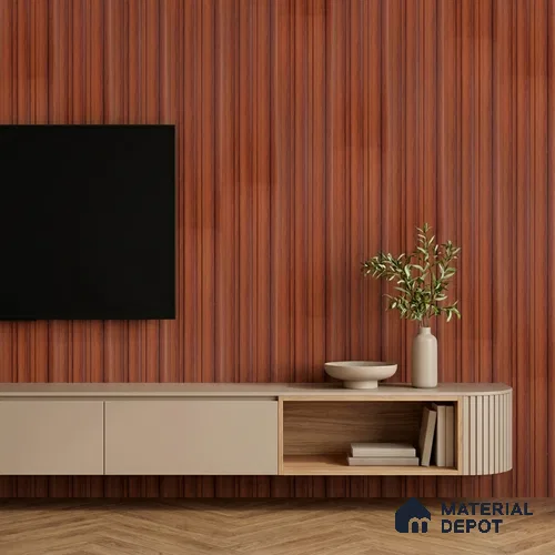 Wooden Look PN 07687 9.1 ft x 4.9 inch Charcoal Panel - 12 mm | Suitable for Living Room, Bedroom & TV Cabinet | Width is Subjected to 5% Variation