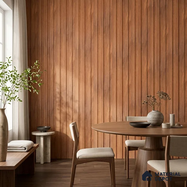 Wooden Look PN 07688 9.1 ft x 4.9 inch Charcoal Panel - 12 mm | Suitable for Living Room, Bedroom & TV Cabinet | Width is Subjected to 5% Variation
