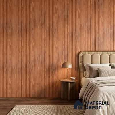 Wooden Look PN 07688 9.1 ft x 4.9 inch Charcoal Panel - 12 mm | Suitable for Living Room, Bedroom & TV Cabinet | Width is Subjected to 5% Variation