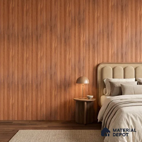 Wooden Look PN 07688 9.1 ft x 4.9 inch Charcoal Panel - 12 mm | Suitable for Living Room, Bedroom & TV Cabinet | Width is Subjected to 5% Variation