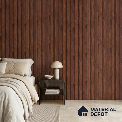 Wooden Look PN 07689 9.1 ft x 4.9 inch Charcoal Panel - 12 mm | Suitable for Living Room, Bedroom & TV Cabinet | Width is Subjected to 5% Variation