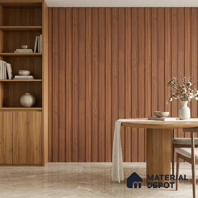 Wooden Look PN 07690 9.1 ft x 4.9 inch Charcoal Panel - 12 mm | Suitable for Living Room, Bedroom & TV Cabinet | Width is Subjected to 5% Variation