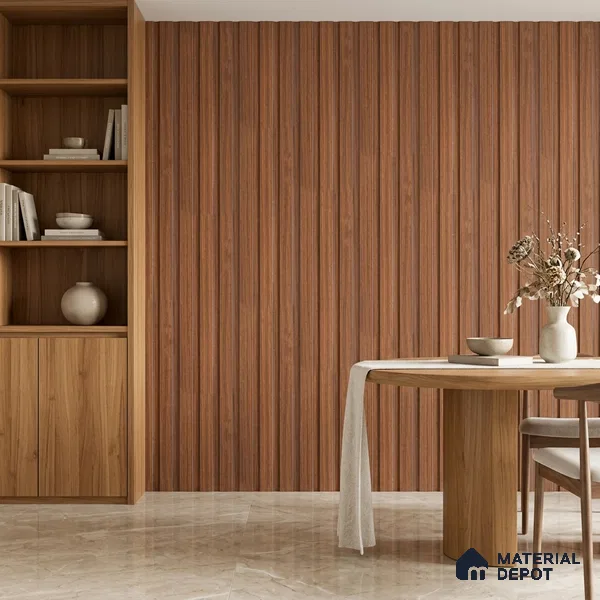 Wooden Look PN 07690 9.1 ft x 4.9 inch Charcoal Panel - 12 mm | Suitable for Living Room, Bedroom & TV Cabinet | Width is Subjected to 5% Variation