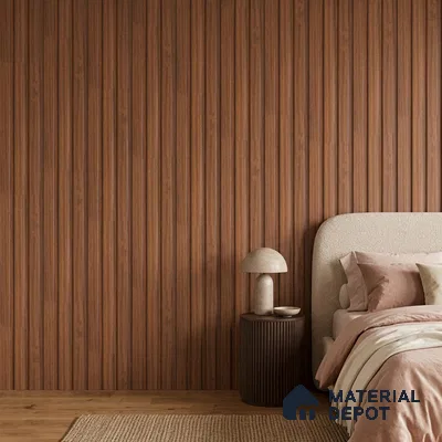 Wooden Look PN 07690 9.1 ft x 4.9 inch Charcoal Panel - 12 mm | Suitable for Living Room, Bedroom & TV Cabinet | Width is Subjected to 5% Variation