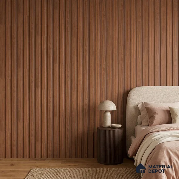 Wooden Look PN 07690 9.1 ft x 4.9 inch Charcoal Panel - 12 mm | Suitable for Living Room, Bedroom & TV Cabinet | Width is Subjected to 5% Variation