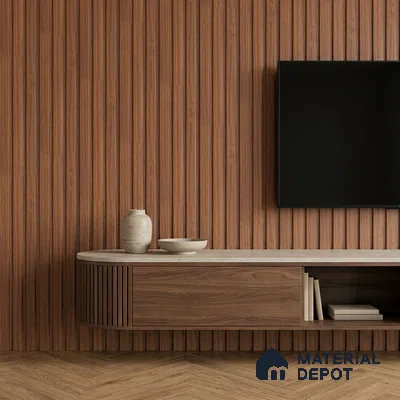Wooden Look PN 07690 9.1 ft x 4.9 inch Charcoal Panel - 12 mm | Suitable for Living Room, Bedroom & TV Cabinet | Width is Subjected to 5% Variation