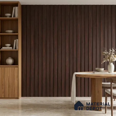 Wooden Look PN 07692 9.1 ft x 4.9 inch Charcoal Panel - 12 mm | Suitable for Living Room, Bedroom & TV Cabinet | Width is Subjected to 5% Variation