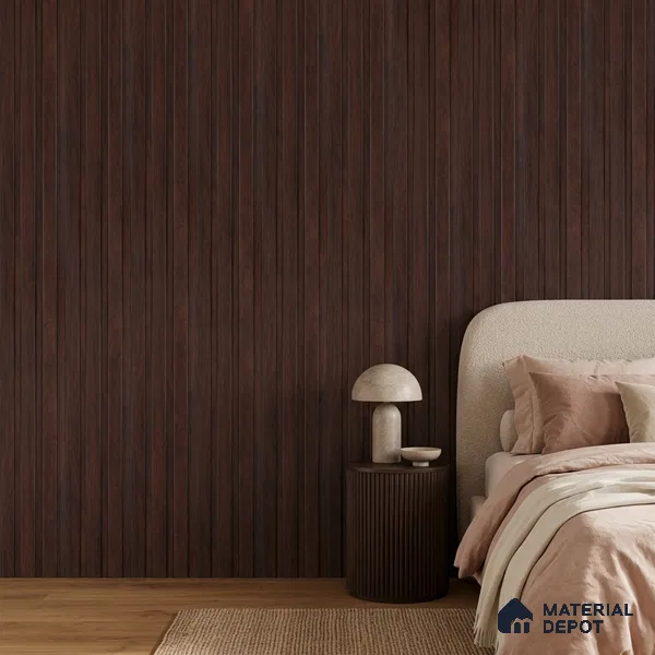 Wooden Look PN 07692 9.1 ft x 4.9 inch Charcoal Panel - 12 mm | Suitable for Living Room, Bedroom & TV Cabinet | Width is Subjected to 5% Variation