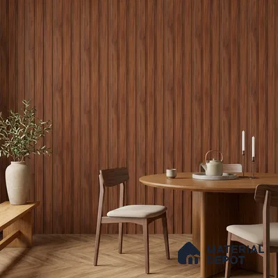 Wooden Look PN 07694 9.1 ft x 4.9 inch Charcoal Panel - 12 mm | Suitable for Living Room, Bedroom & TV Cabinet | Width is Subjected to 5% Variation