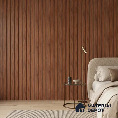 Wooden Look PN 07694 9.1 ft x 4.9 inch Charcoal Panel - 12 mm | Suitable for Living Room, Bedroom & TV Cabinet | Width is Subjected to 5% Variation