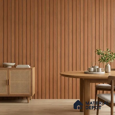 Wooden Look PN 07696 9.1 ft x 4.9 inch Charcoal Panel - 12 mm | Suitable for Living Room, Bedroom & TV Cabinet | Width is Subjected to 5% Variation