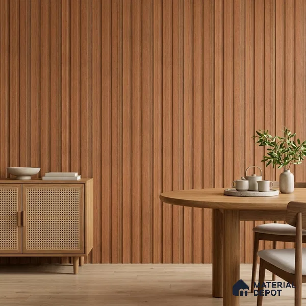 Wooden Look PN 07696 9.1 ft x 4.9 inch Charcoal Panel - 12 mm | Suitable for Living Room, Bedroom & TV Cabinet | Width is Subjected to 5% Variation