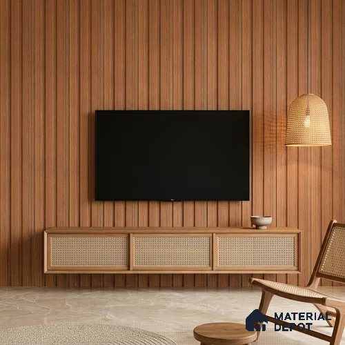 Wooden Look PN 07696 9.1 ft x 4.9 inch Charcoal Panel - 12 mm | Suitable for Living Room, Bedroom & TV Cabinet | Width is Subjected to 5% Variation