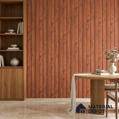 Wooden Look PN 07697 9.1 ft x 4.9 inch Charcoal Panel - 12 mm | Suitable for Living Room, Bedroom & TV Cabinet | Width is Subjected to 5% Variation