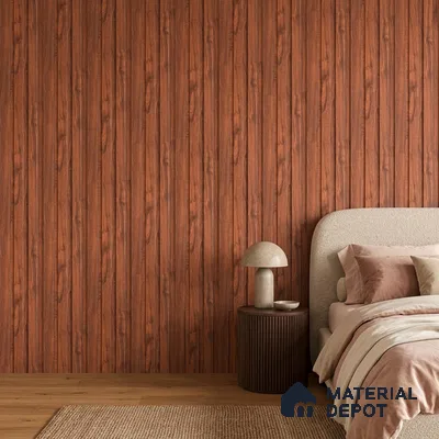 Wooden Look PN 07697 9.1 ft x 4.9 inch Charcoal Panel - 12 mm | Suitable for Living Room, Bedroom & TV Cabinet | Width is Subjected to 5% Variation