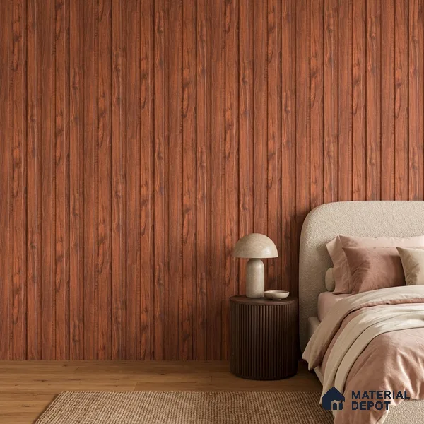Wooden Look PN 07697 9.1 ft x 4.9 inch Charcoal Panel - 12 mm | Suitable for Living Room, Bedroom & TV Cabinet | Width is Subjected to 5% Variation